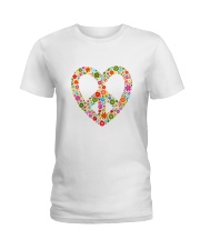PEACE LOVE Ladies T-Shirt thumbnail