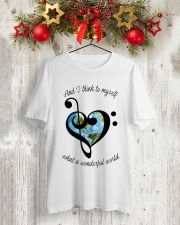 Myself What A Wonderful World 5 Classic T-Shirt lifestyle-holiday-crewneck-front-2