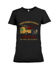 Camping lady Premium Fit Ladies Tee thumbnail