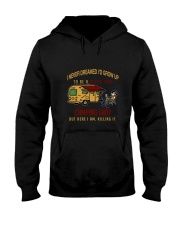 Camping lady Hooded Sweatshirt thumbnail
