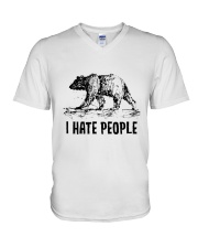 I Hate People V-Neck T-Shirt thumbnail
