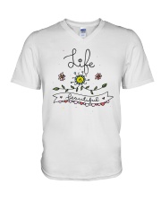 LIFE IS BEAUTIFUL V-Neck T-Shirt thumbnail