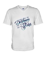 ONLY IN THE DARKNESS CAN YOU SEE THE STARS V-Neck T-Shirt thumbnail