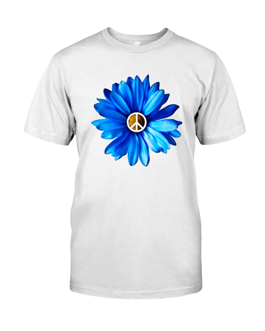 FLOWER PEACE Premium Fit Mens Tee