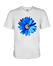 FLOWER PEACE V-Neck T-Shirt thumbnail