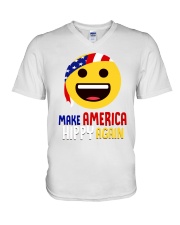 MAKE AMERICA HIPPY AGAIN V-Neck T-Shirt thumbnail