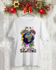 PEACE BE KIND Classic T-Shirt lifestyle-holiday-crewneck-front-2