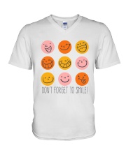 DON'T FORGET TO SMILE V-Neck T-Shirt thumbnail