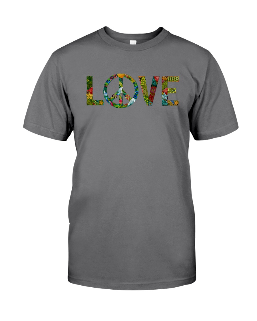 PEACE LOVE Premium Fit Mens Tee