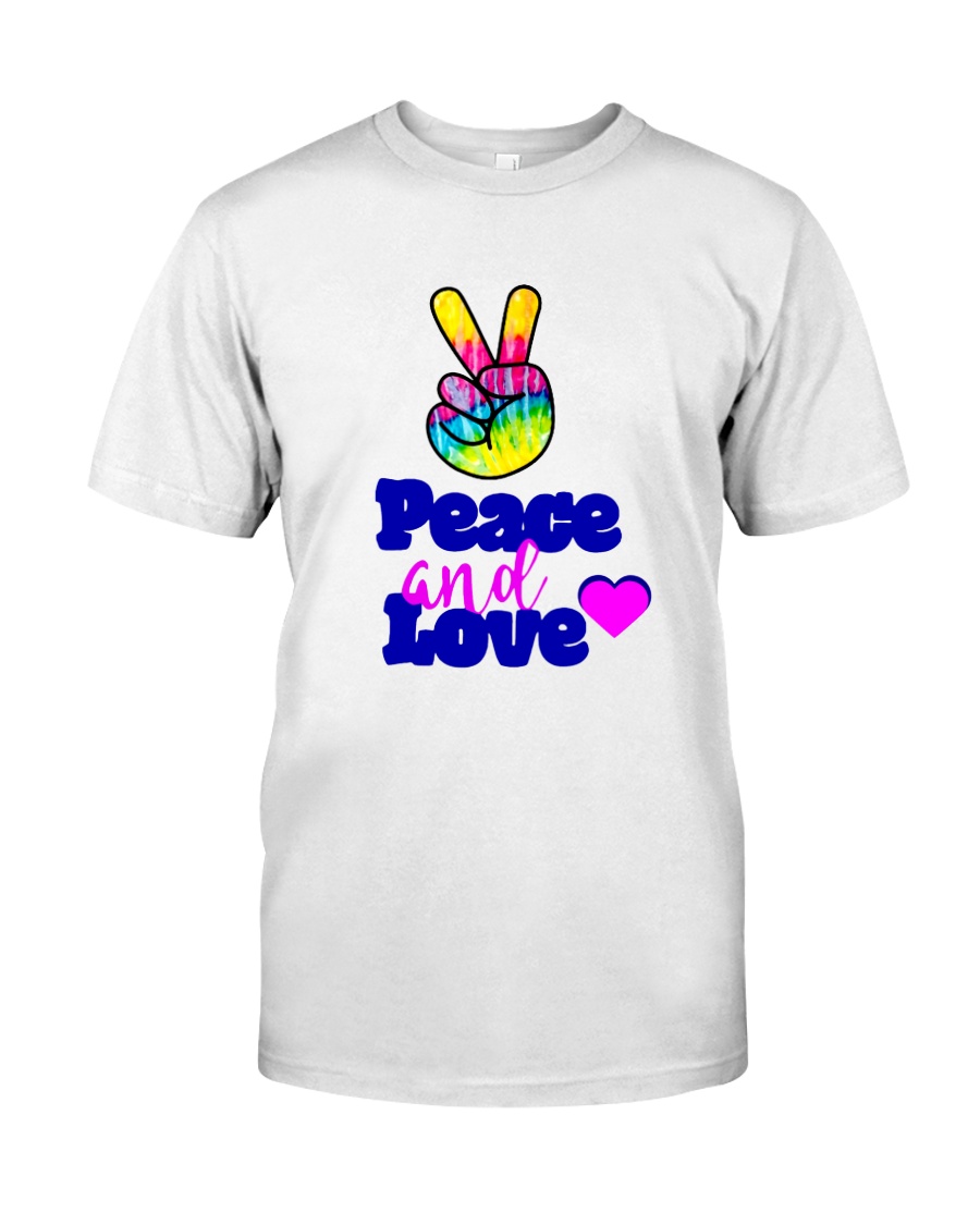 PEACE AND LOVE Premium Fit Mens Tee