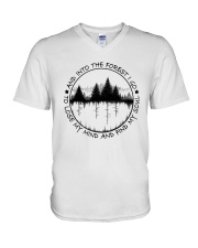 And Into The Forest I Go V-Neck T-Shirt thumbnail