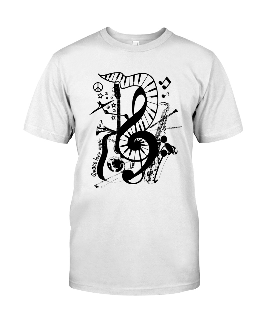 PEACE LOVE MUSIC Classic T-Shirt