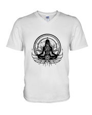 Yoga Mandala V-Neck T-Shirt thumbnail
