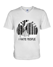 I Hate People V-Neck T-Shirt thumbnail