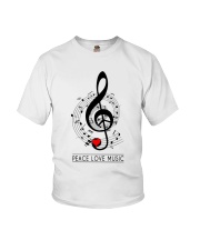 Peace Love Music Youth T-Shirt thumbnail