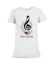 Peace Love Music Premium Fit Ladies Tee thumbnail
