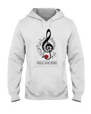 Peace Love Music Hooded Sweatshirt thumbnail