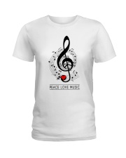 Peace Love Music Ladies T-Shirt thumbnail