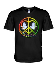 ALL IS LOVE PEACE V-Neck T-Shirt thumbnail