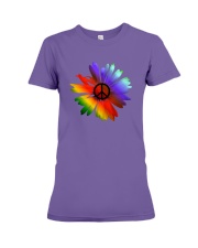 PEACE FLOWER Premium Fit Ladies Tee thumbnail