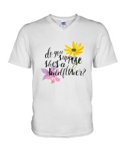 DO YOU SHE'S A WILDFLOWER V-Neck T-Shirt thumbnail