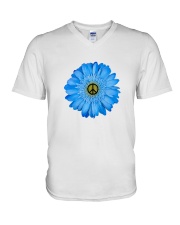 FLOWER PEACE V-Neck T-Shirt thumbnail