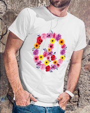 PEACE SIGN FLOWER Classic T-Shirt lifestyle-mens-crewneck-front-4