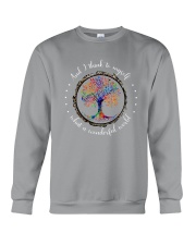 Myself What A Wonderful World Crewneck Sweatshirt thumbnail