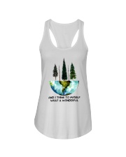 Myself What A Wonderful World Ladies Flowy Tank thumbnail