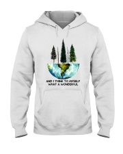 Myself What A Wonderful World Hooded Sweatshirt thumbnail