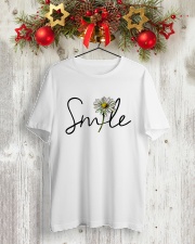 SMILE FLOWER Classic T-Shirt lifestyle-holiday-crewneck-front-2