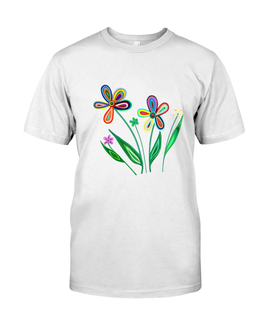 PEACE FLOWER Premium Fit Mens Tee