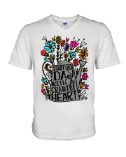START EACH DAY WITH A GRATEFUL HEART V-Neck T-Shirt thumbnail