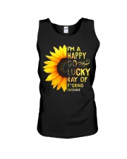 I'M A HAPPY GO LUCKY RAY OF FUCKING SUNSHINE SHIRT Unisex Tank thumbnail
