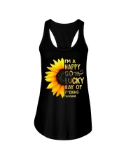 I'M A HAPPY GO LUCKY RAY OF FUCKING SUNSHINE SHIRT Ladies Flowy Tank thumbnail