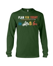 Men Plan for Today Coffee Biker Beer Make Love Sex Shirt Long Sleeve Tee tile