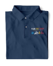 Men Plan for Today Coffee Biker Beer Make Love Sex Shirt Classic Polo tile