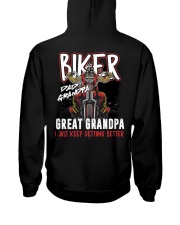 BIKER - DAD - GRANDPA - GREAT GRANDPA Hooded Sweatshirt tile