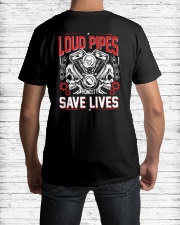 Loud Pipes Save Lives Classic T-Shirt lifestyle-mens-crewneck-back-1