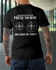 PRESS-'EM-HERE-AND-HANG-ON-TIGHT Classic T-Shirt lifestyle-mens-crewneck-back-3