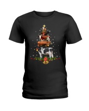 Cattle Christmas Ladies T-Shirt tile