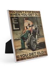 You Don't Stop Riding When You Get Old You Get Old When You Stop Riding Easel-Back Gallery Wrapped Canvas tile