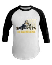 BEST PAPA EVER - THE MYTH - THE LEGEND - THE BAD INFLUENCE Baseball Tee tile