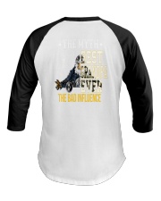 BEST GRANDPA EVER - THE MYTH - THE LEGEND - THE BAD INFLUENCE Baseball Tee tile