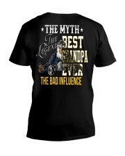 BEST GRANDPA EVER - THE MYTH - THE LEGEND - THE BAD INFLUENCE V-Neck T-Shirt tile