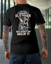 Grumpy Old Bikers Classic T-Shirt lifestyle-mens-crewneck-back-3