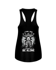 Designed To Be Alone Ladies Flowy Tank tile