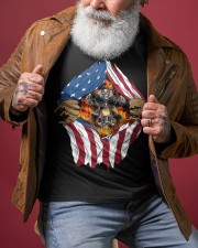 BIKER US Flag Classic T-Shirt custom-t-shirts-classic-lifestyle-front-451