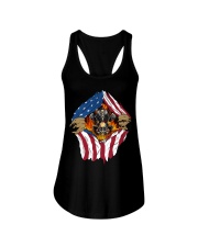 BIKER US Flag Ladies Flowy Tank tile