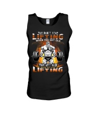 You don't stop lifting when you get old You get old when you stop lifting G1L1-13-110222 Unisex Tank tile